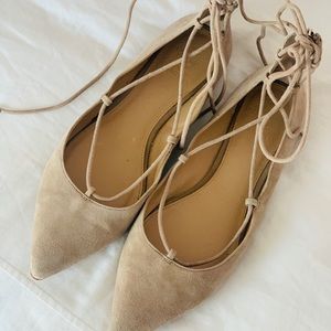 Vince Camuto Lace Up Ballet Flats